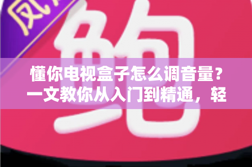 懂你电视盒子怎么调音量？一文教你从入门到精通，轻松搞定音效设置不踩坑