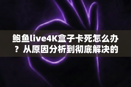 鲍鱼live4K盒子卡死怎么办？从原因分析到彻底解决的全方位实用指南