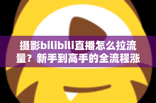 摄影bilibili直播怎么拉流量？新手到高手的全流程涨粉实操指南