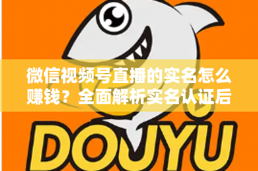 微信视频号直播的实名怎么赚钱?全面解析实名认证后的六大变现路径与实操指南 微信视频号直播的实名怎么赚钱?全面解析实名认证后的六大变现路径与实操指南