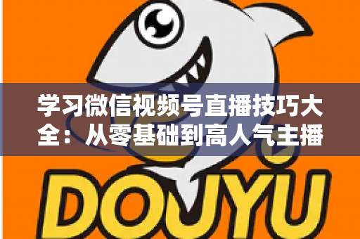 学习微信视频号直播技巧大全:从零基础到高人气主播的实战指南 学习微信视频号直播技巧大全:从零基础到高人气主播的实战指南