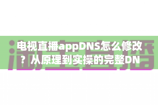 电视直播appDNS怎么修改?从原理到实操的完整DNS设置指南,助你畅享流畅直播体验 电视直播appDNS怎么修改?从原理到实操的完整DNS设置指南,助你畅享流畅直播体验
