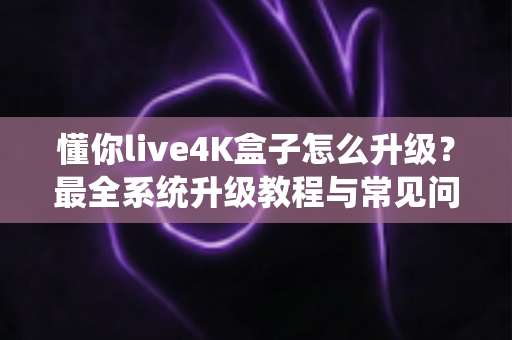 懂你live4K盒子怎么升级？最全系统升级教程与常见问题解答