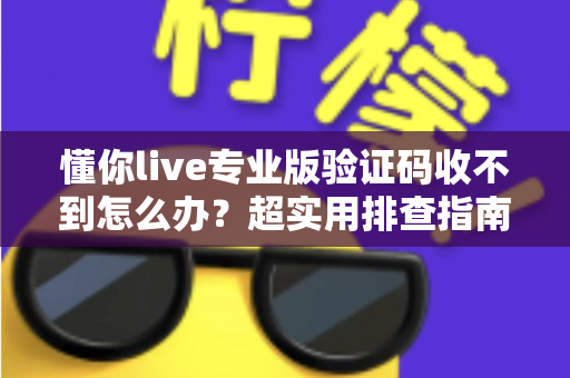 懂你live专业版验证码收不到怎么办？超实用排查指南，教你快速找回登录验证码