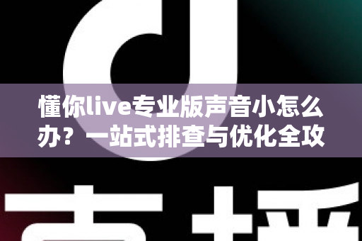 懂你live专业版声音小怎么办？一站式排查与优化全攻略